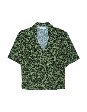 Camisa Cropped Margarida Camuflada