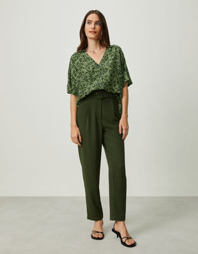 Camisa Cropped Margarida Camuflada