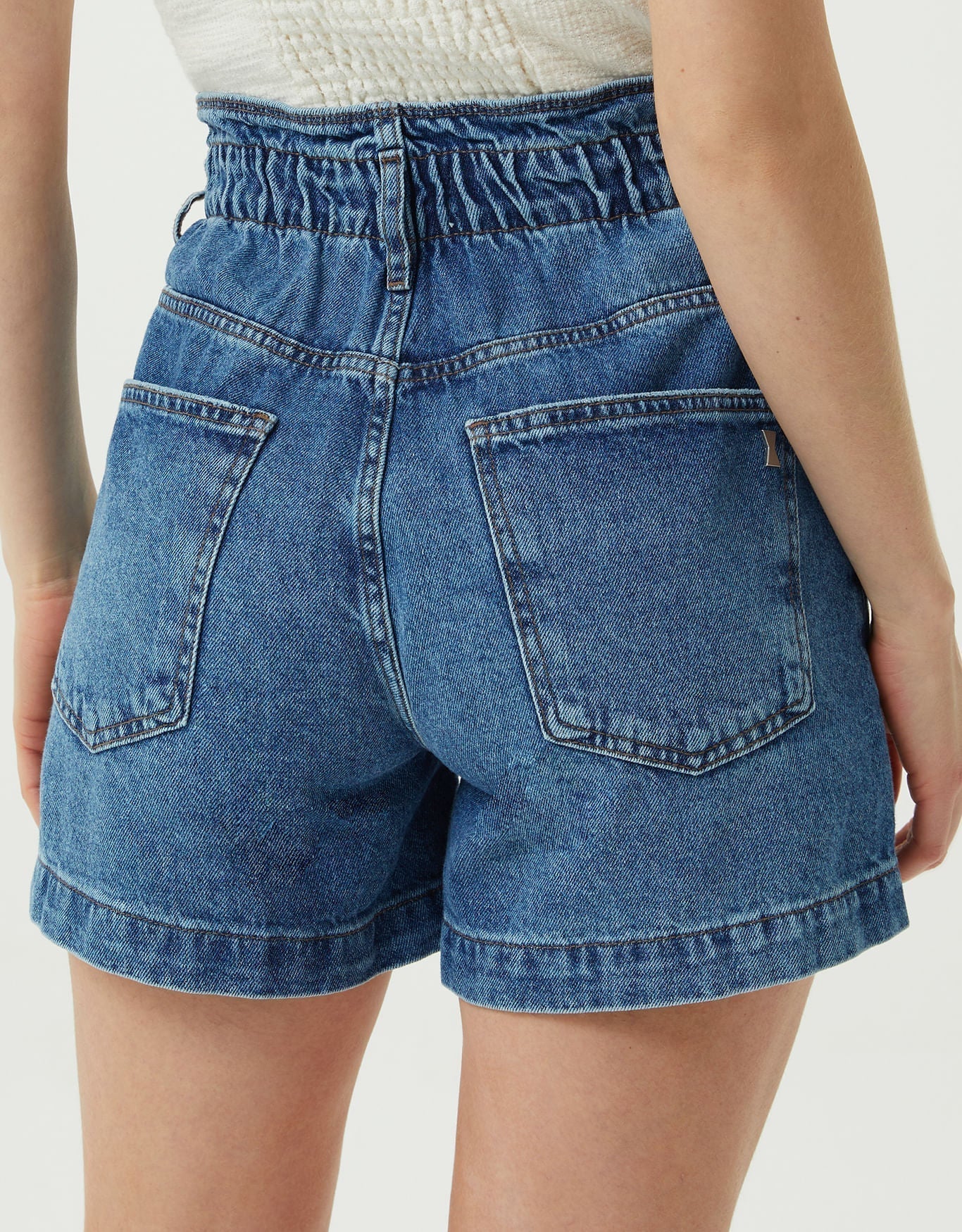 Shorts Jeans Elástico Cós